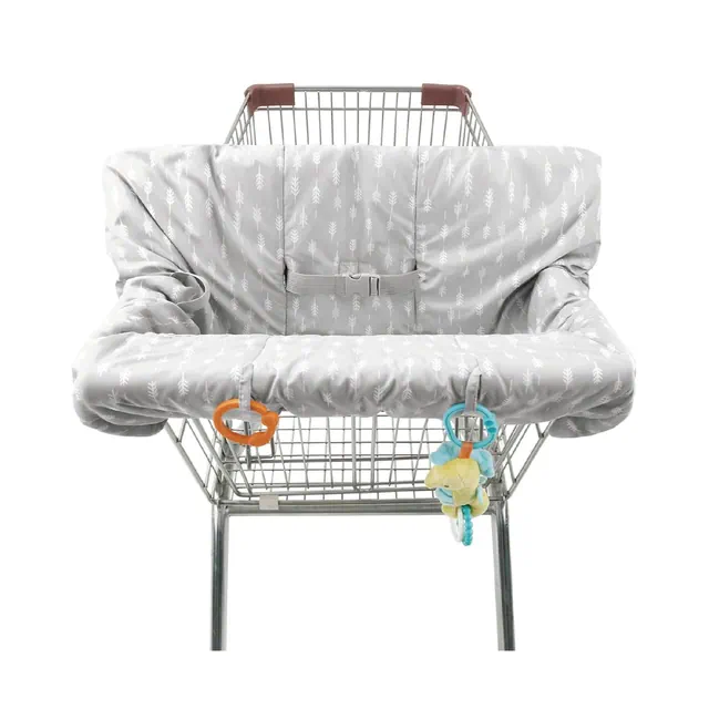 The Peanutshell Ditsy Leaf Shopping Cart & High Chair Cover