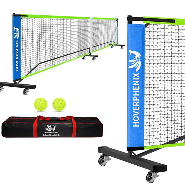 22FT Regulation Size Pickleball Net for Driveway, Outdoor Balls and Portable Carry Bag, Weather Resistance Strong Steel Frame