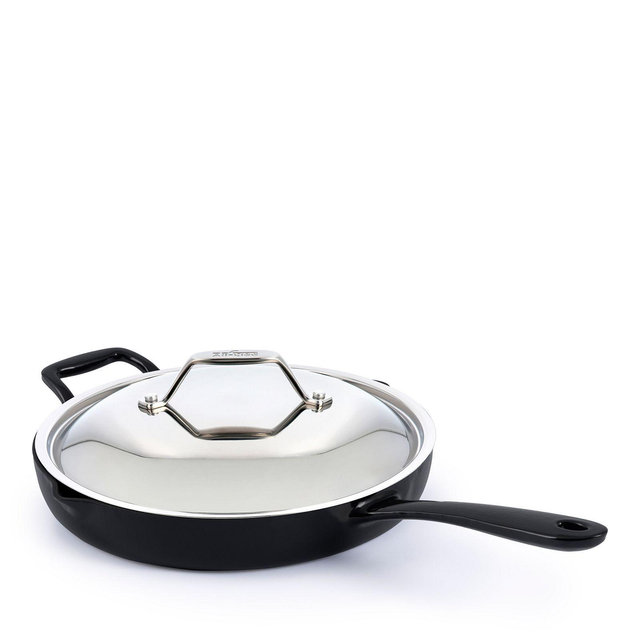All-Clad 12" Enameled Cast Iron Skillet with Lid