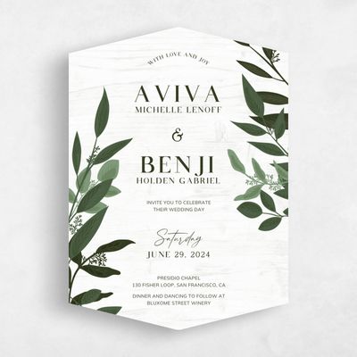 Grey Diamond Wedding Invitation - Summerlin Classic