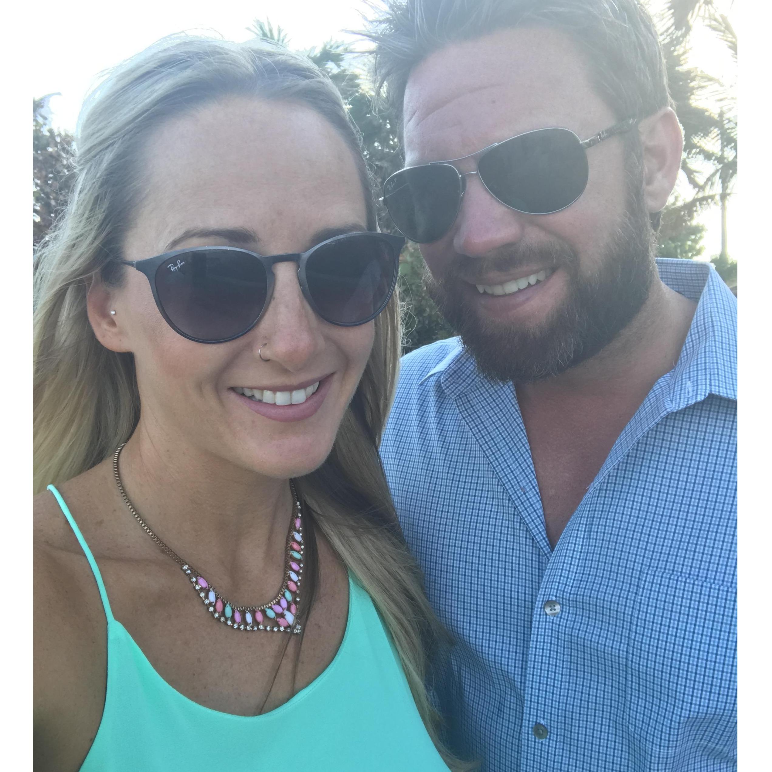 At the maid of honor's wedding in Florida!