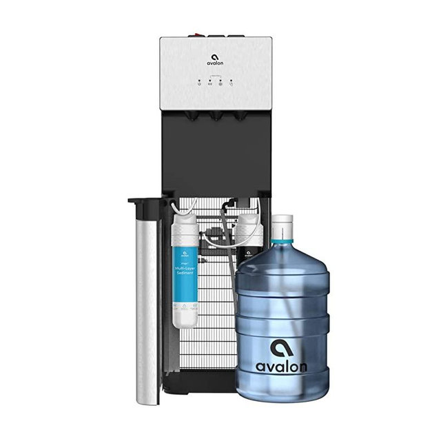 Avalon Bottom Loading Water Cooler Dispenser with BioGuard- 3 Temperature Settings- UL/Energy Star Approved- Filtered