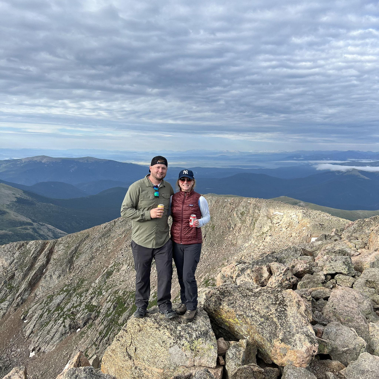 Summit of Mount Bierstadt in CO, our first 14er!