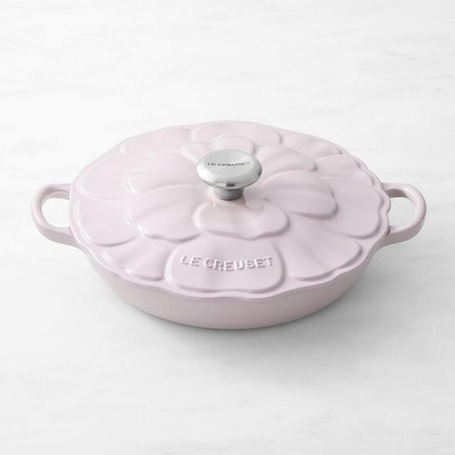 Le Creuset Enameled Cast Iron Petal Braiser, 2 1/4-Qt., Shallot