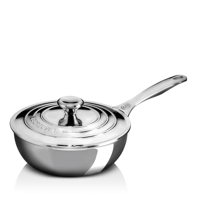 Le Creuset Stainless Steel 2-Qt. Saucier with Lid