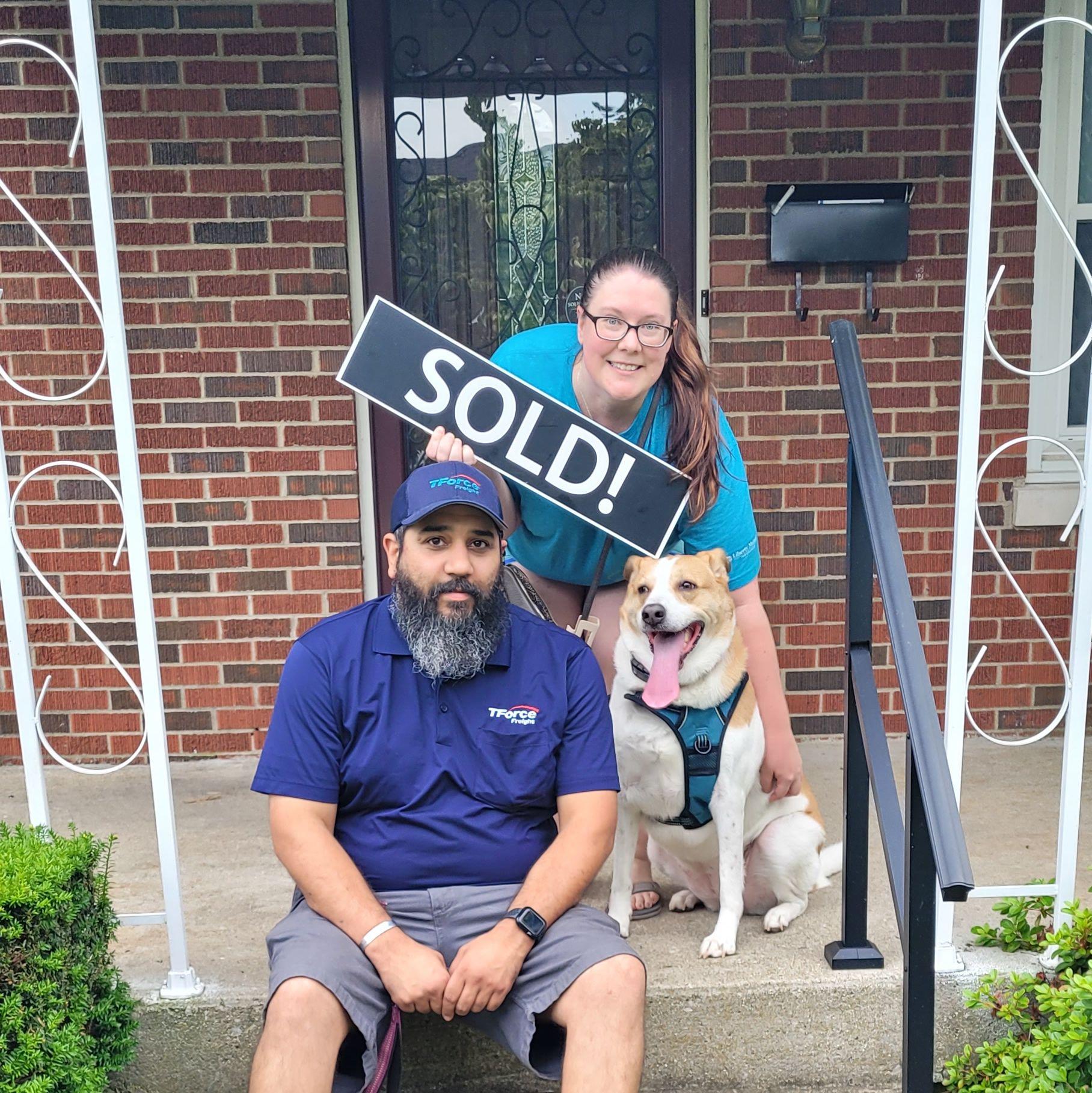 The day we bought our house!