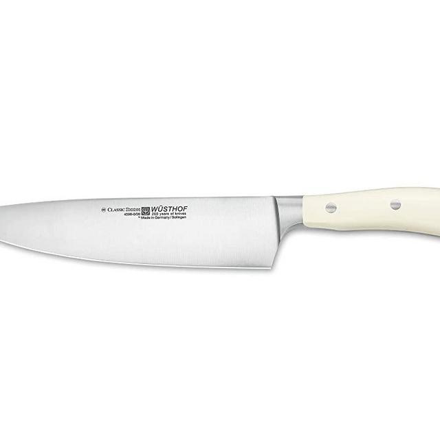 Wusthof 984867 Classic Ikon 8-Inch Cooks Knife, White
