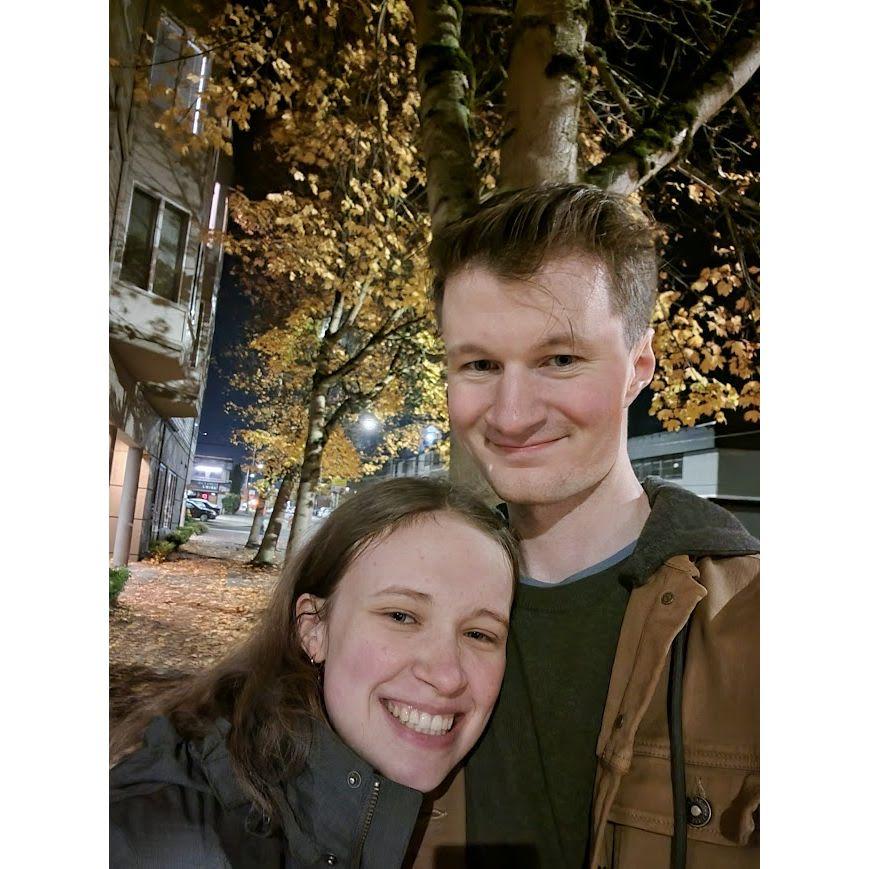 The first photo we sent to my parents.