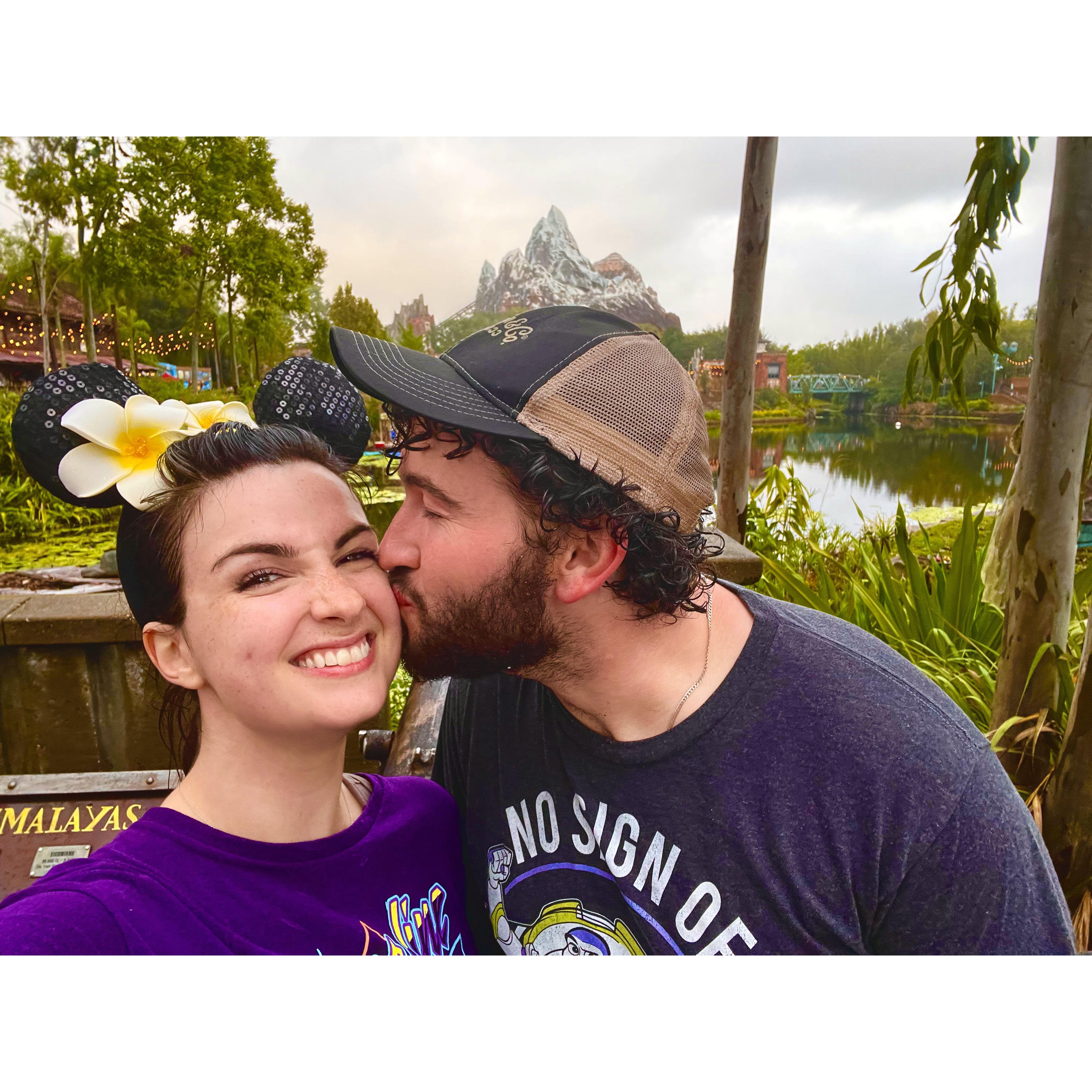 The Couples first time at Disney World! It rained all day