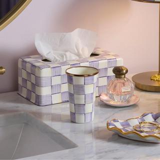 Violet Check Tumbler Glass