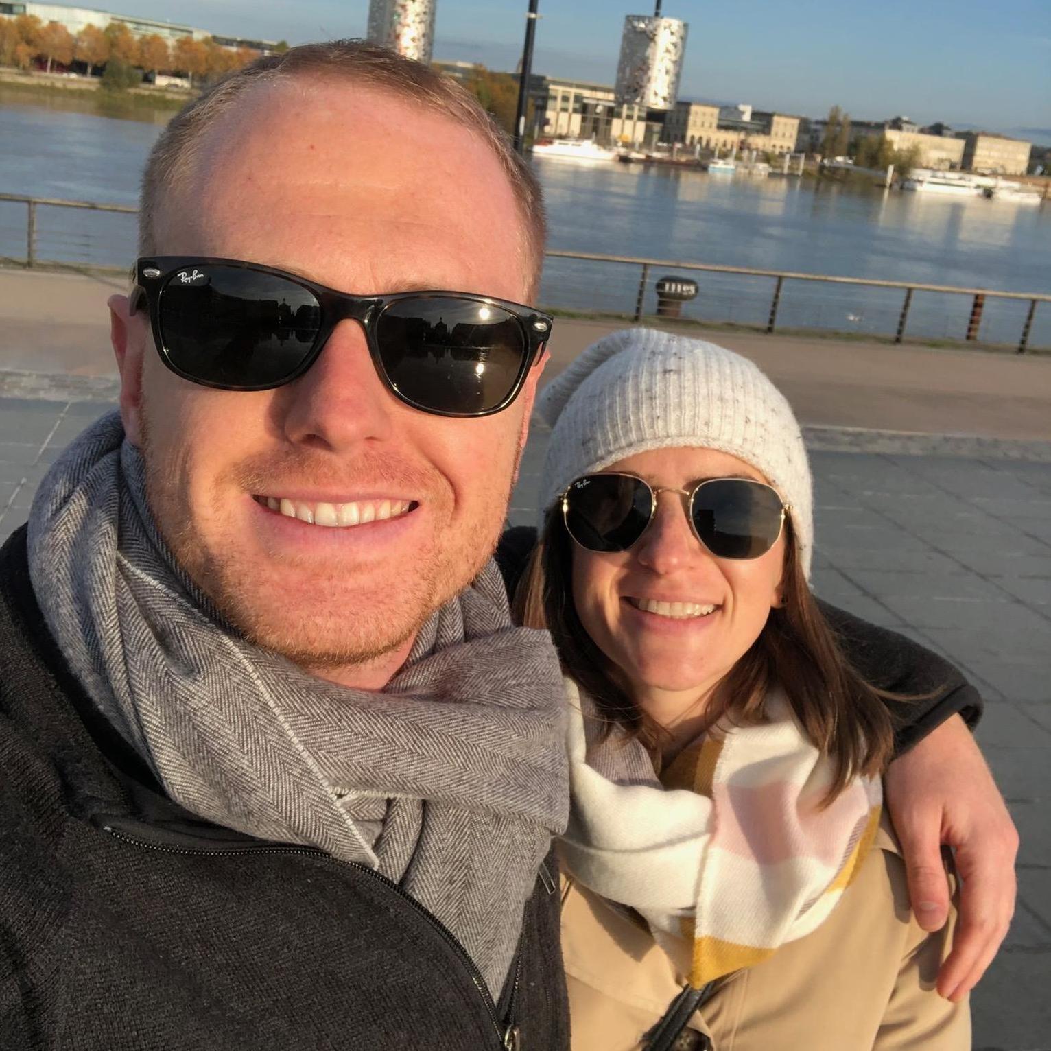 Walking along the Garonne river in Bordeaux