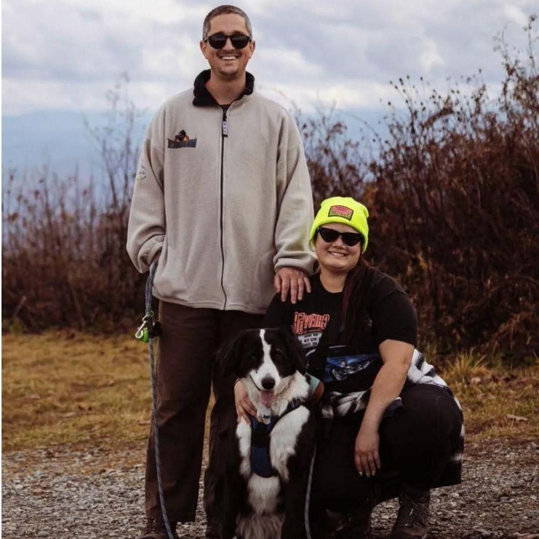 Family photo at Fryingpan Mountain Tower on the Blue Ridge Parkway. Taken by Brett!