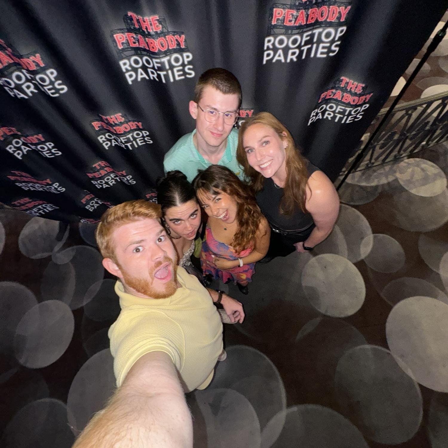 Our first Peabody rooftop party!!