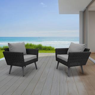 Katko 2-Piece Wicker Outdoor Patio Armchair Set