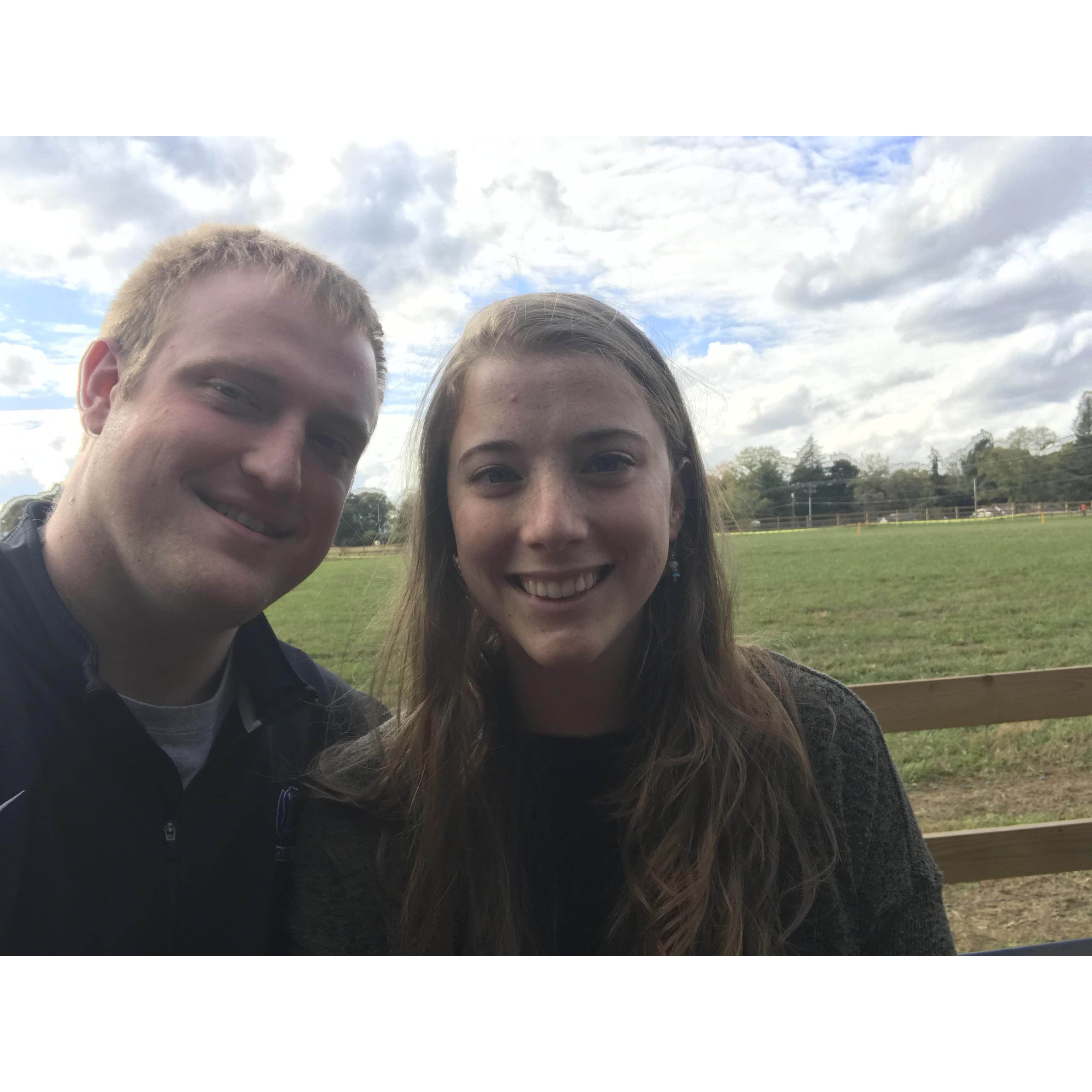 Hayride and pumpkin fun!