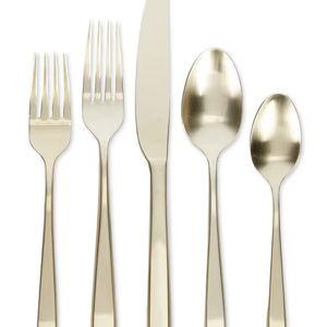 GOLD Noble Excellence - Luna 20-Piece Stainless Steel Flatware Set