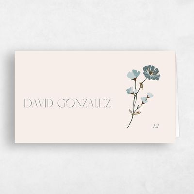 Linen, Beige Wedding Place Card - Marlowe