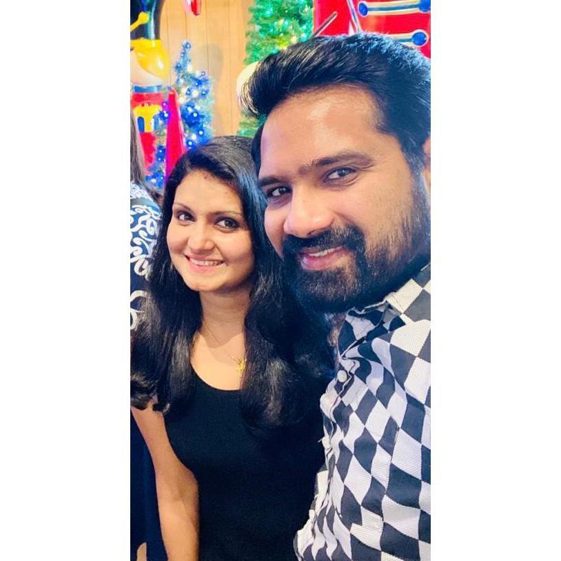 Elvin's friend, Tintu and wife, Ann