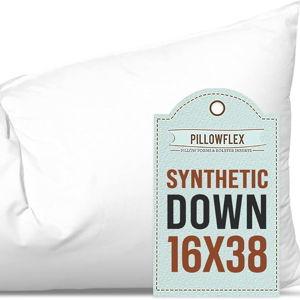 Pillowflex Synthetic Down Pillow Insert - 16x38 Down Alternative Pillow, Ultra Soft, Large Rectangle Body Sleeping Pillow, Kilim, Long, Back - 1 Decorative Pillow Form