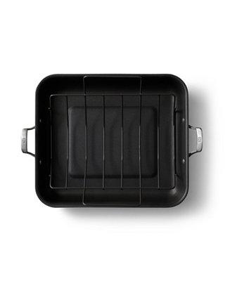 Premier Hard-Anodized Nonstick 16-Inch Roaster with Rack, Black