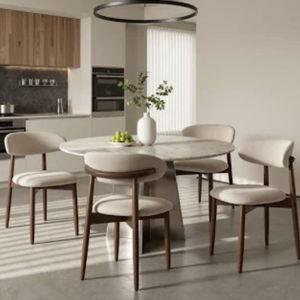 Colamy Mid Century Modern 6 Pc Dining Chair Set