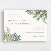 Green Wedding Invitation - Winslow Landscape