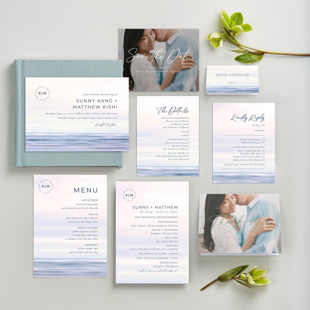 Dacosta | Periwinkle | Zola Wedding Enclosure Cards