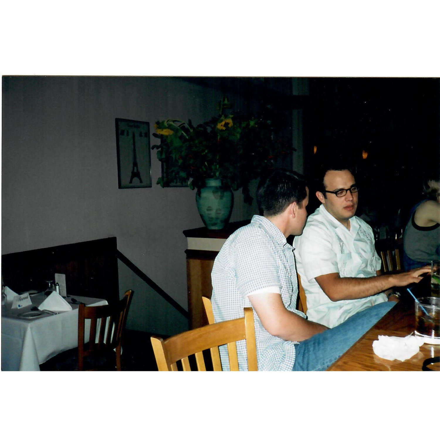 Our first date (a little earlier in the evening)