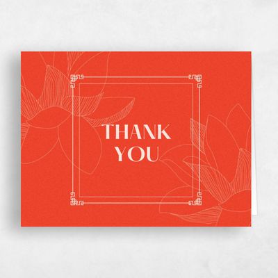 Orange Wedding Thank You - Ames Frame