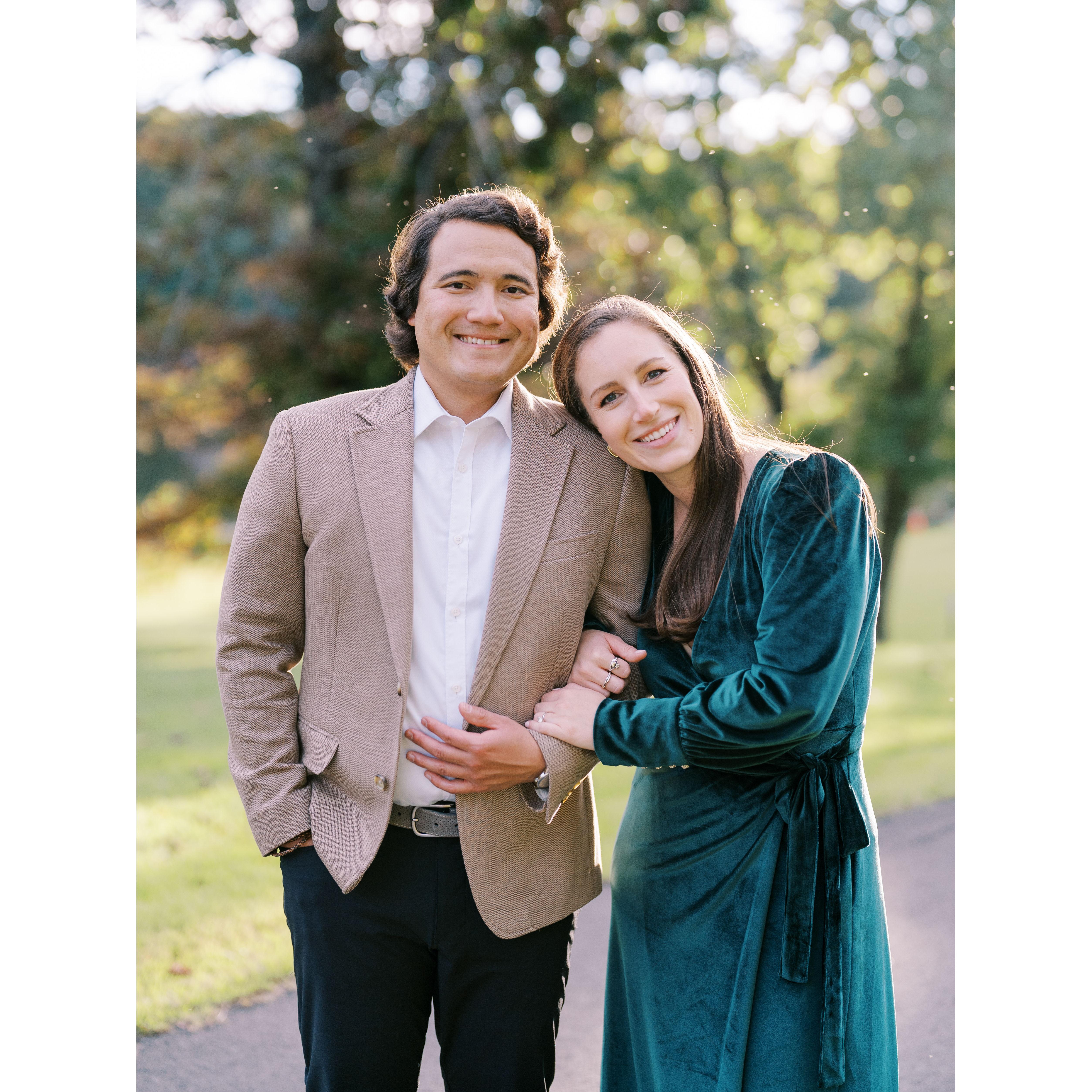 Our engagement photos at Meadowlark Botanical Gardens