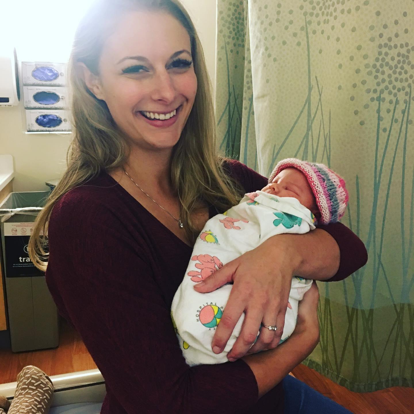 Anna with goddaughter, Georgie (2019)