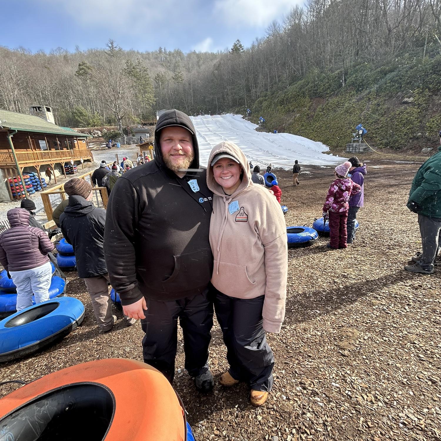 Snow tubing @ Jonas Ridge Jan 2024