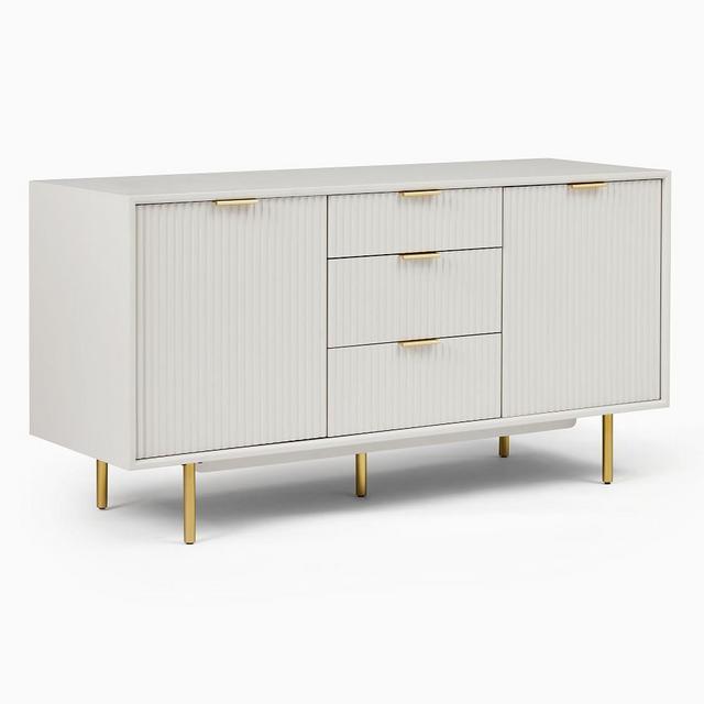 Quinn Buffet, Lacquer Haze, Antique Brass, 58"