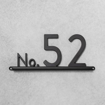 House Numbers Channel Bracket Black 3 Spaces - Hearth & Hand™ with Magnolia
