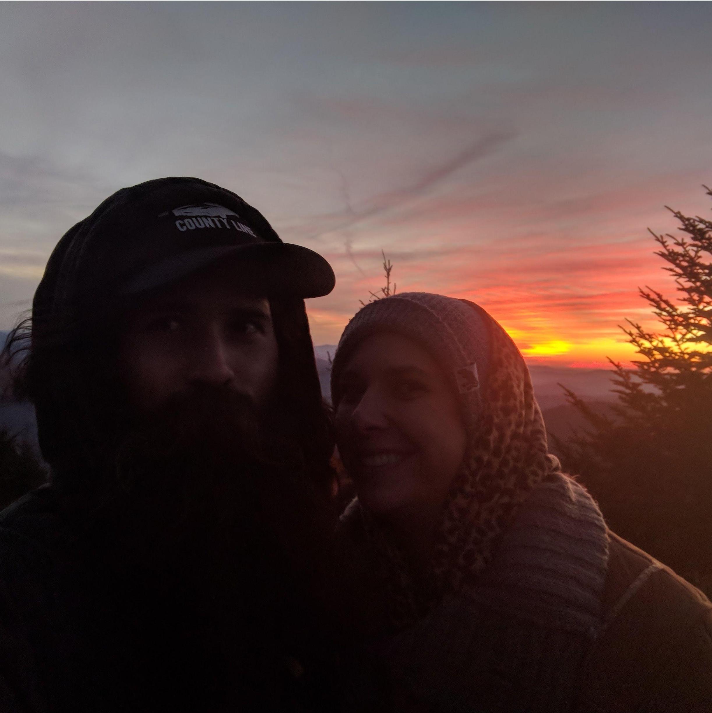 The sunset on my birthday in the Great Smokey Mountains NP. Stunning.