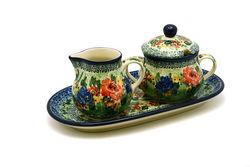 Polish Pottery Cream & Sugar Set - Unikat Signature - U4400
