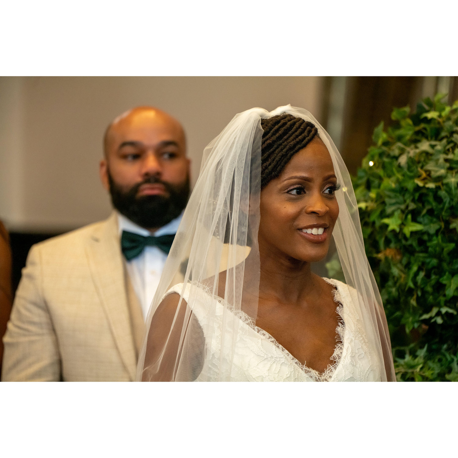 Bride at alter