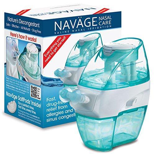 Navage Nasal Care Starter Bundle: Navage Nose Cleaner and 18 SaltPod Capsules