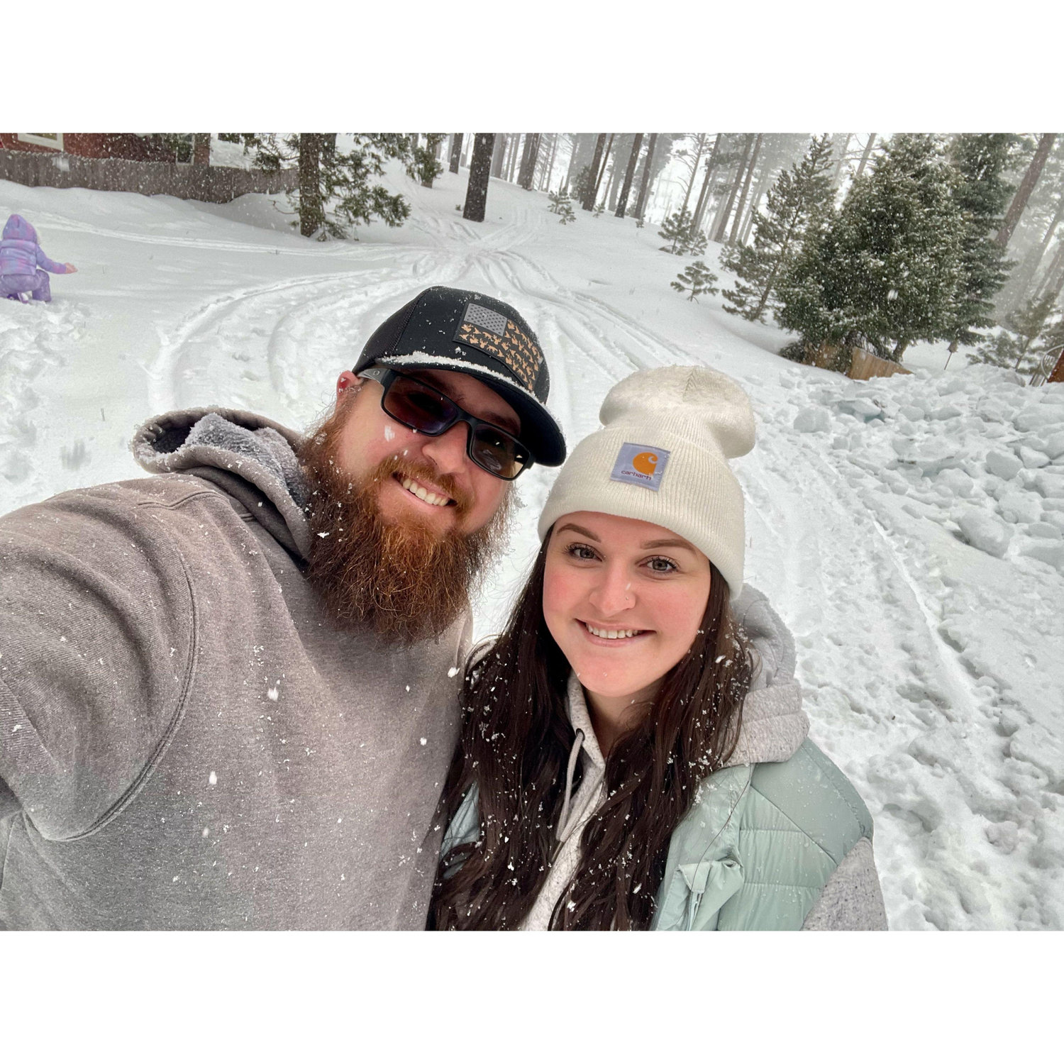 My first time experiencing the snow!!