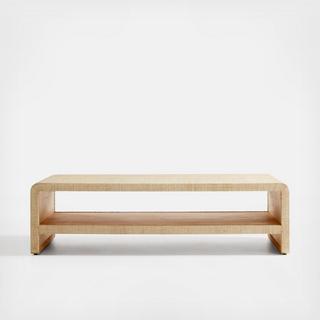Meadow Grasscloth Coffee Table