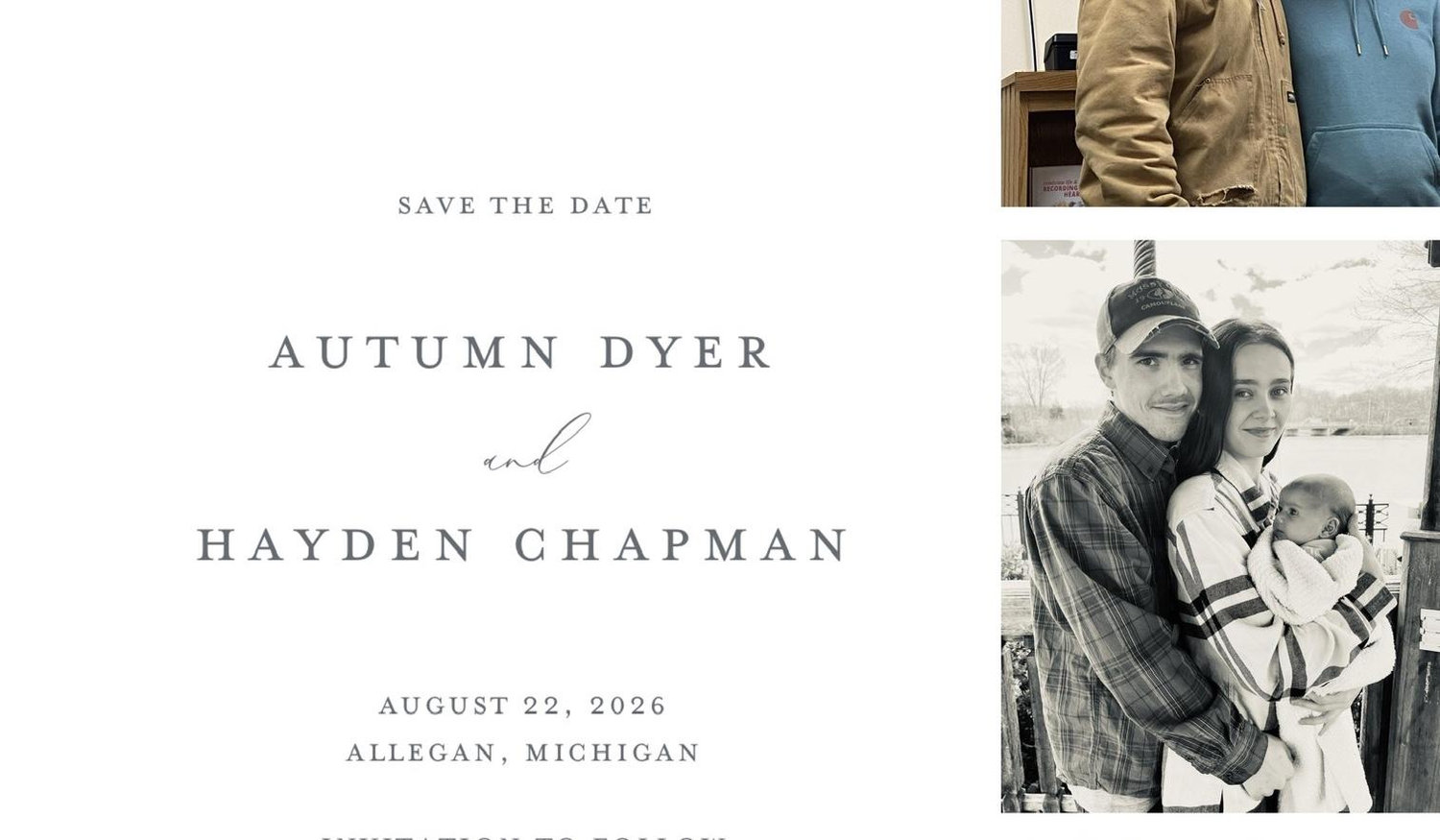 The Wedding Website of Autumn Dyer and Hayden Chapman