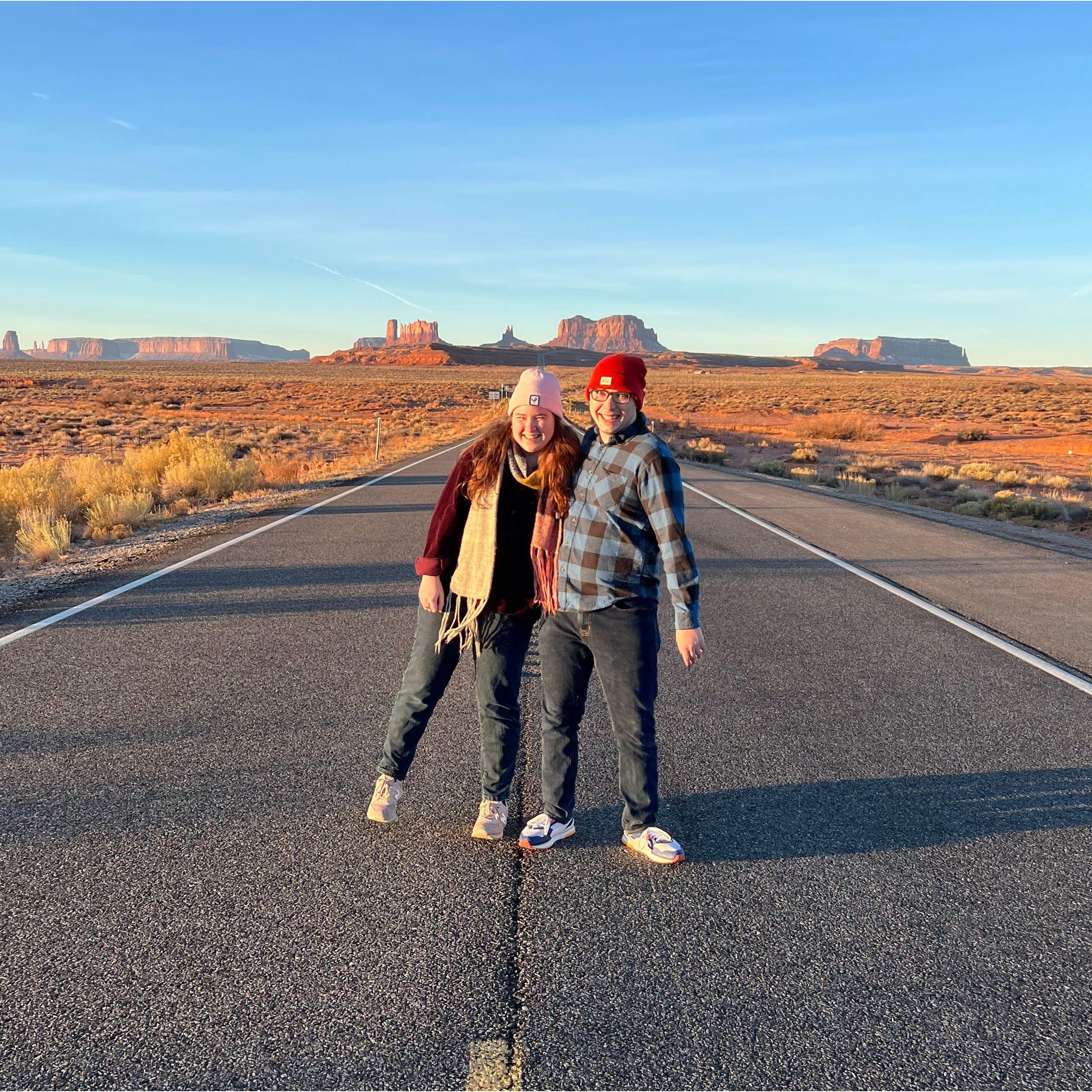 At 24, after watching the sunrise over Monument Valley
