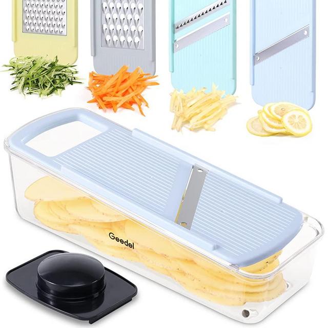 Geedel Professional Mandoline Slicer for Kitchen, Multi Purpose Vegetable Slicer Cutter, Slicer Vegetable Cutter Onion Slicer for Veggie Fruit Cheese