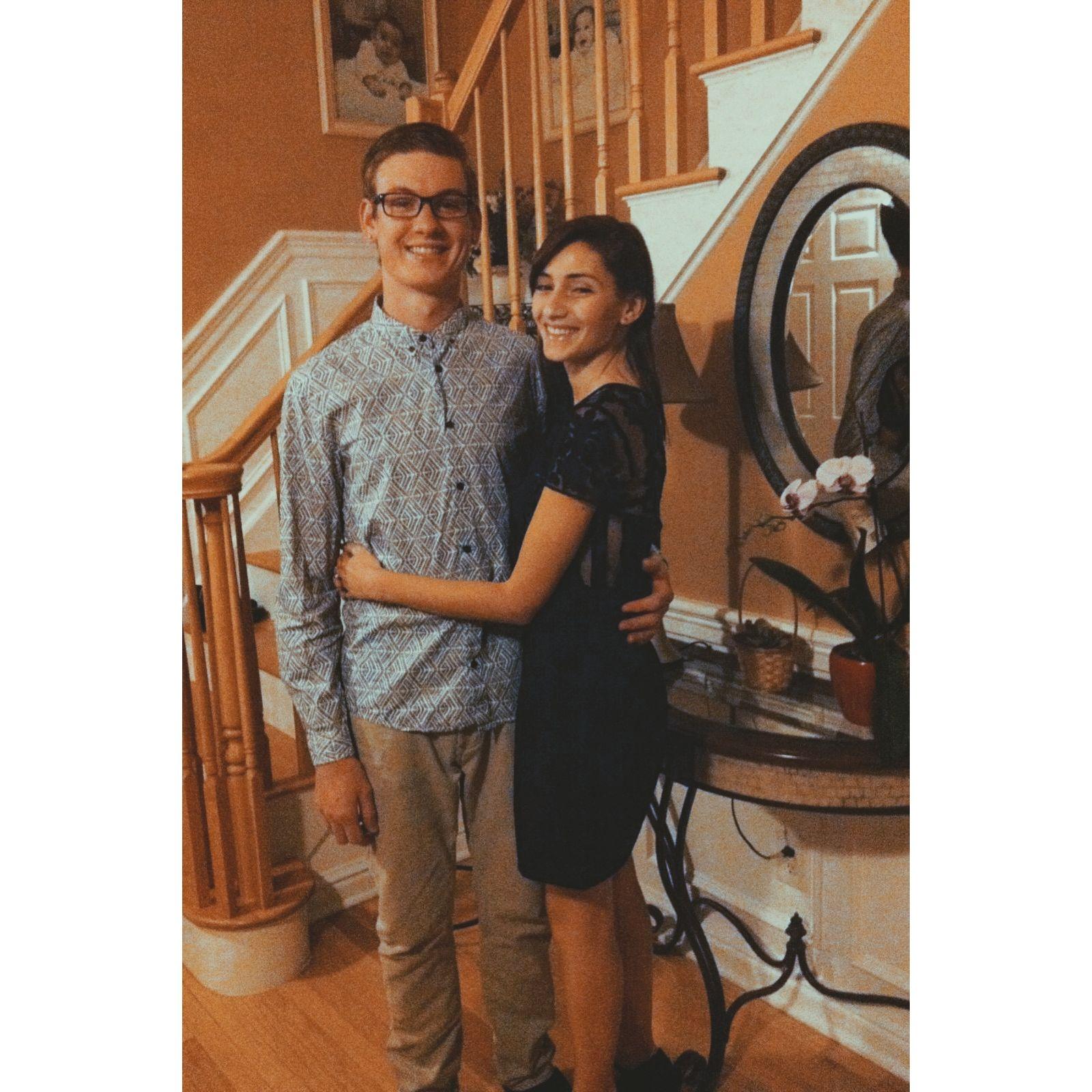 Before going out to dinner for our 1st Anniversary - December 2013