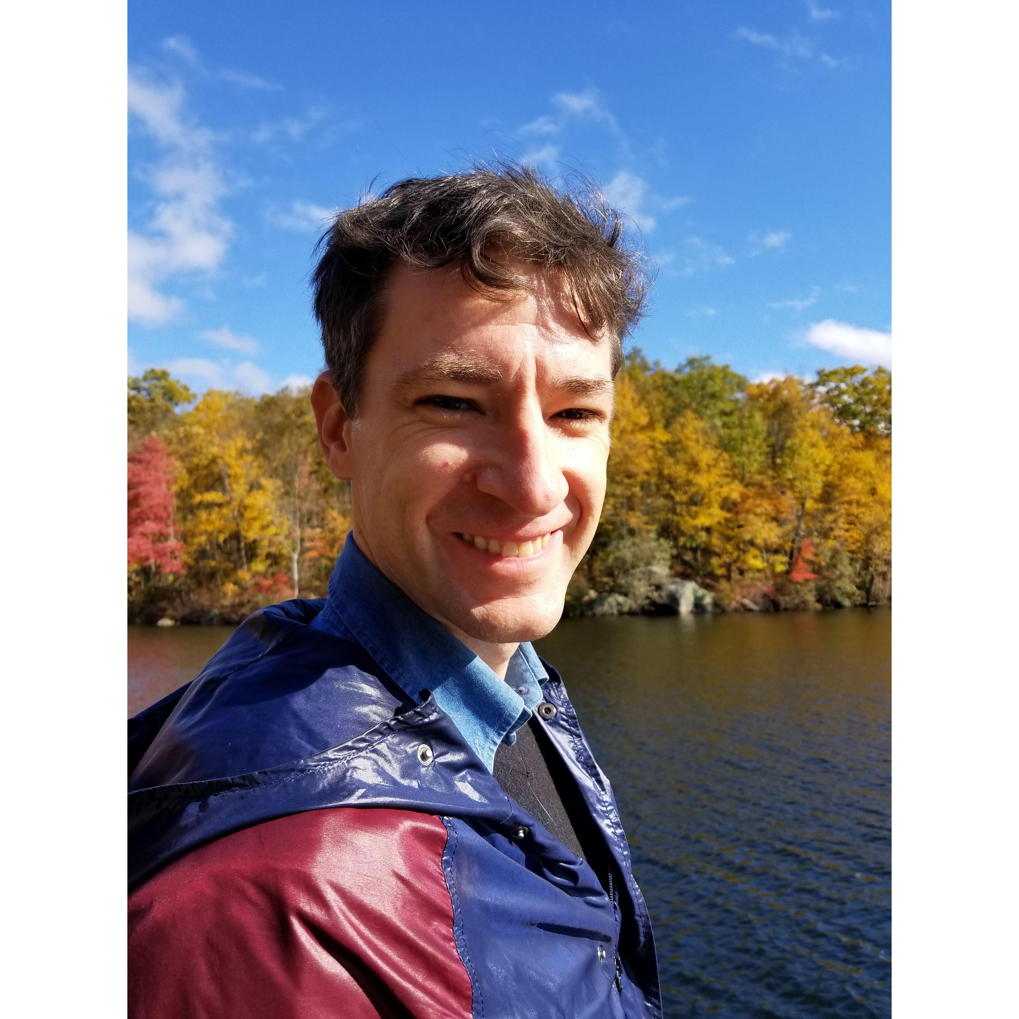 Derek and a splendid New England fall.