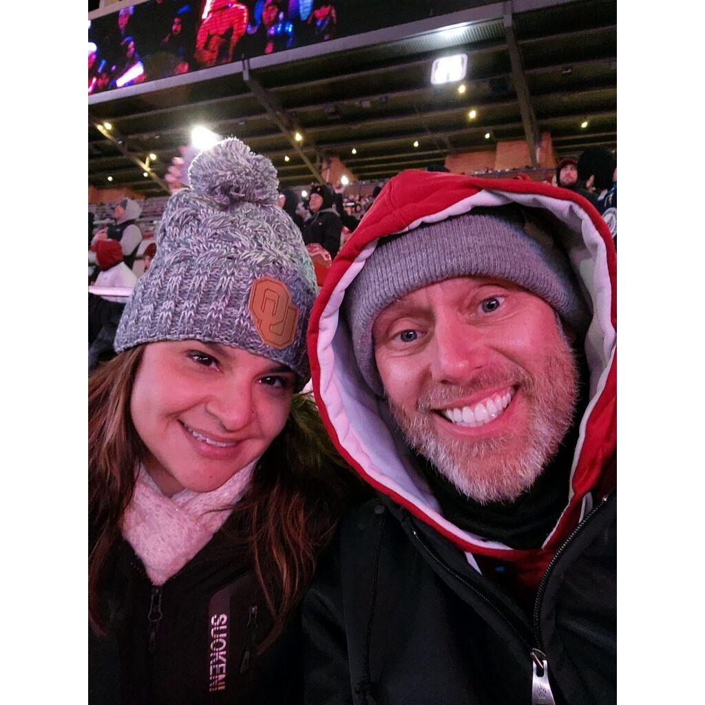 First OU game together. Nov 2022