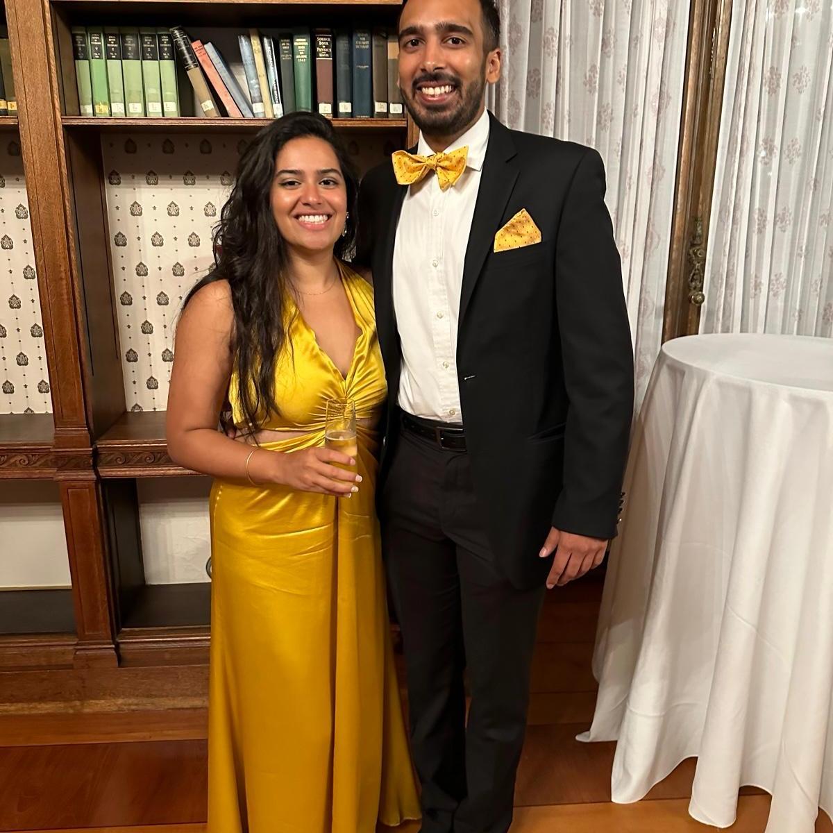 Our first wedding together