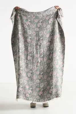 Isadora Cotton Woven Throw Blanket