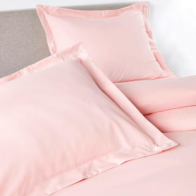 PeachSkinSheets 1500tc Level of Softness Soft Cooling Duvet Cover Set | Queen/Full Size - Cotton Candy Pink
