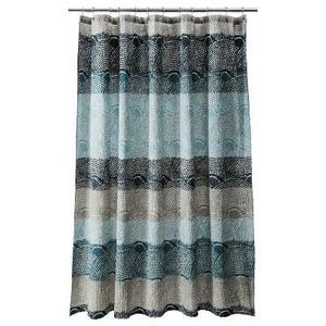 Dot Scallop Shower Curtain Cool - Threshold™